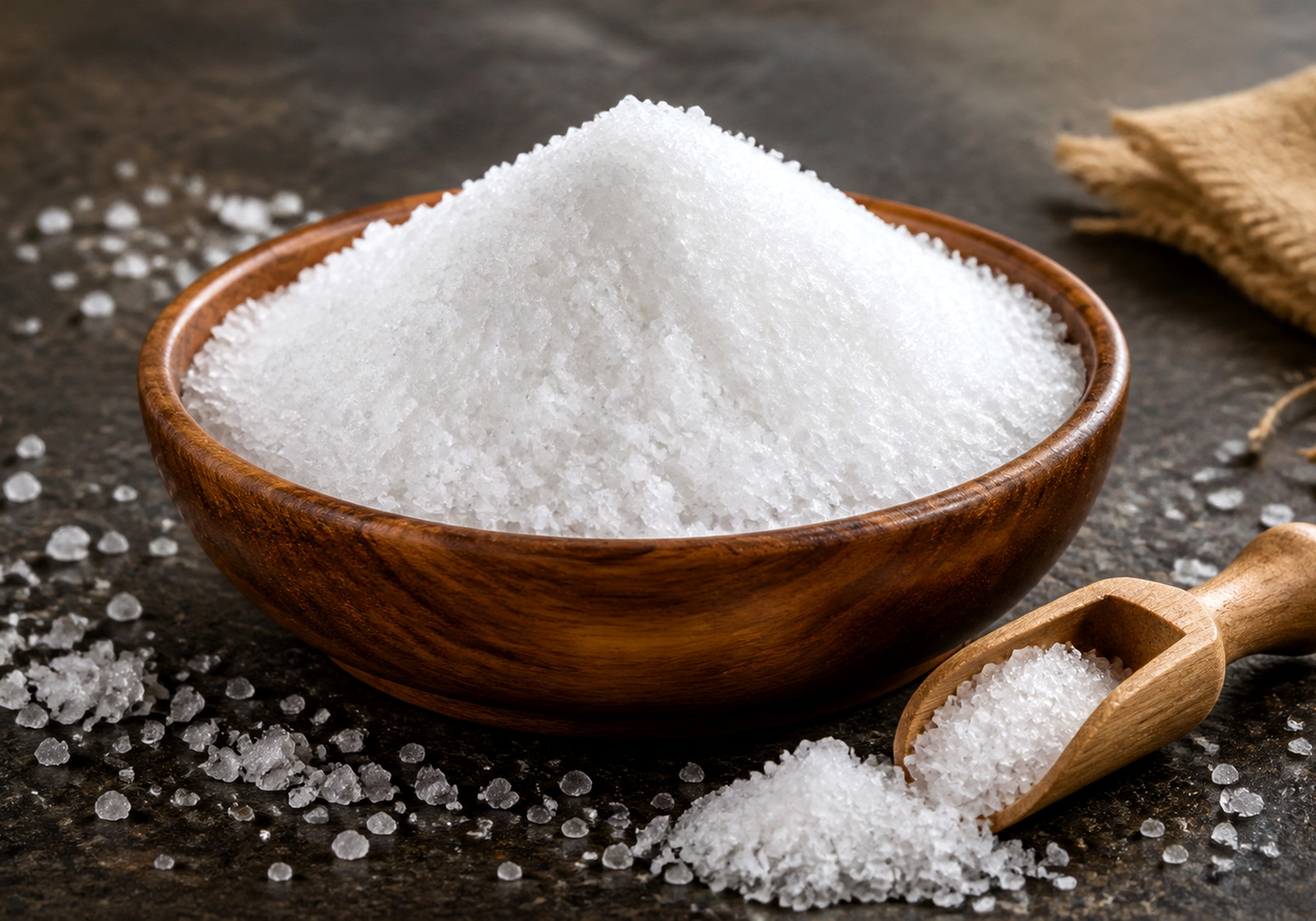 Salt in a bowl