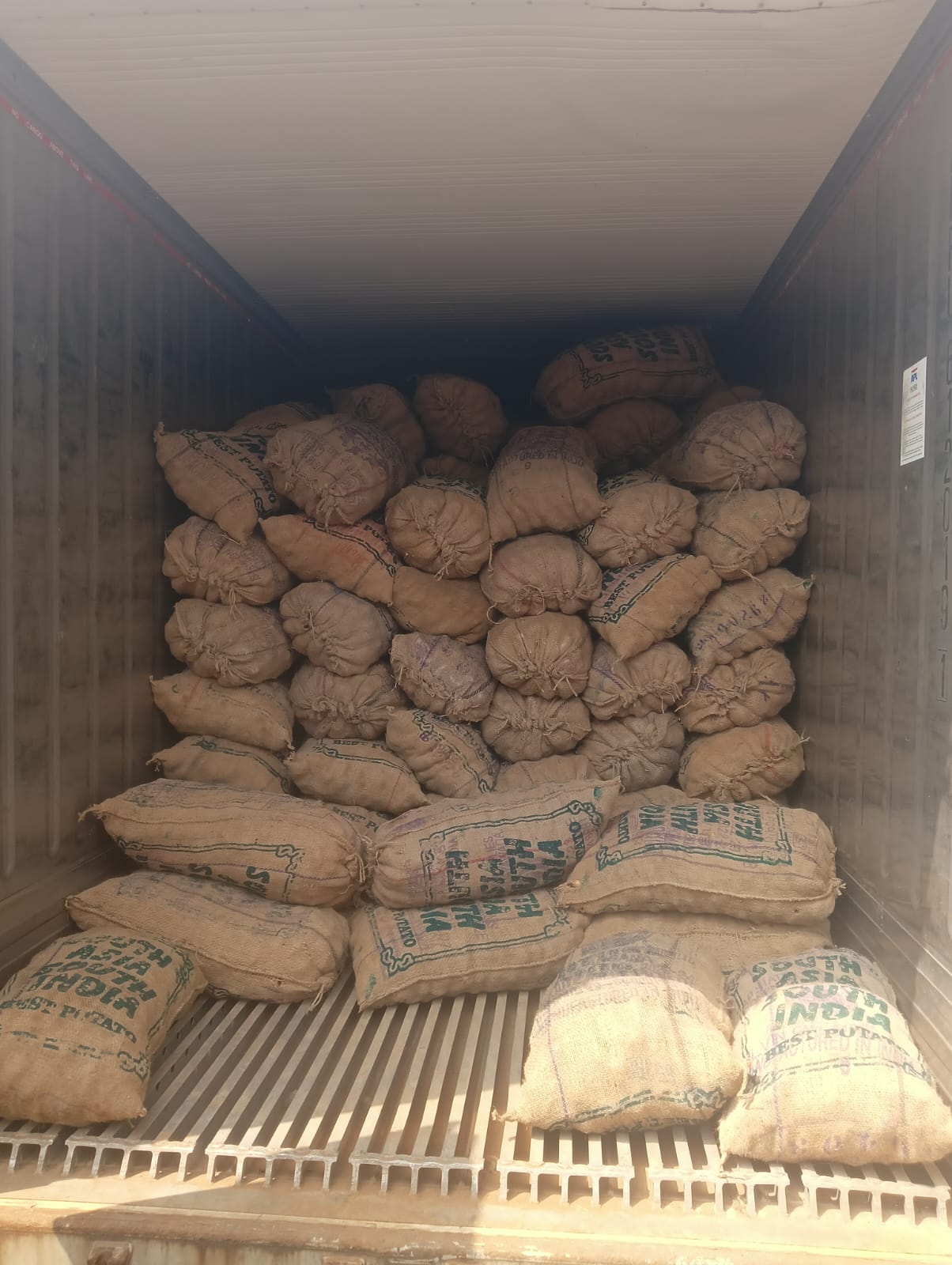 Sorted potato produce